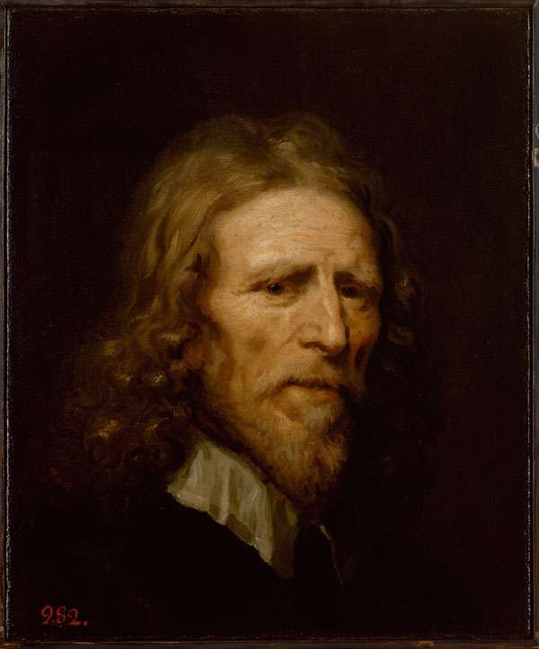  Dobson, William. Portrait of Abraham van der Doort. Oil on canvas. 45x38 cm. Britain. Before 1640.