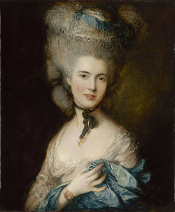Gainsborough, Thomas. Woman in Blue. Oil on canvas. 76x64 cm. Britain. Late 1770s - early 1780s.