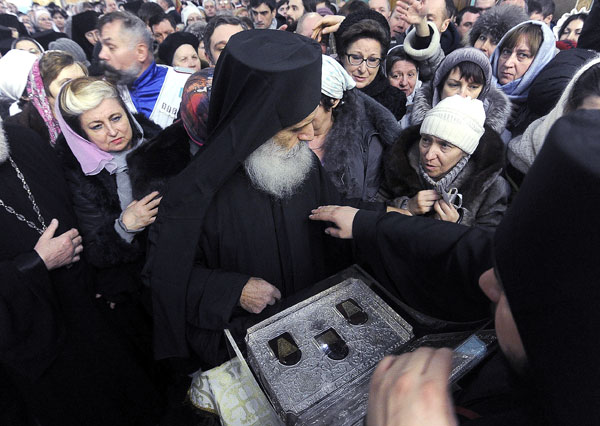 Sacred relics from Mount Athos Foto: Dmitry Rogulin / TASS