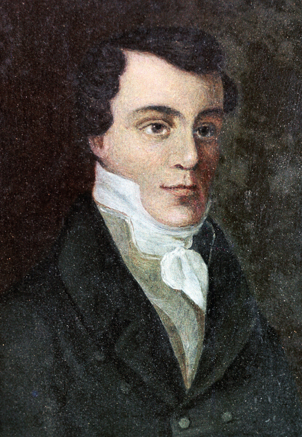 Portrait of Ryleyev by an unknown artist. Source: Alexander Pushkin State Museum