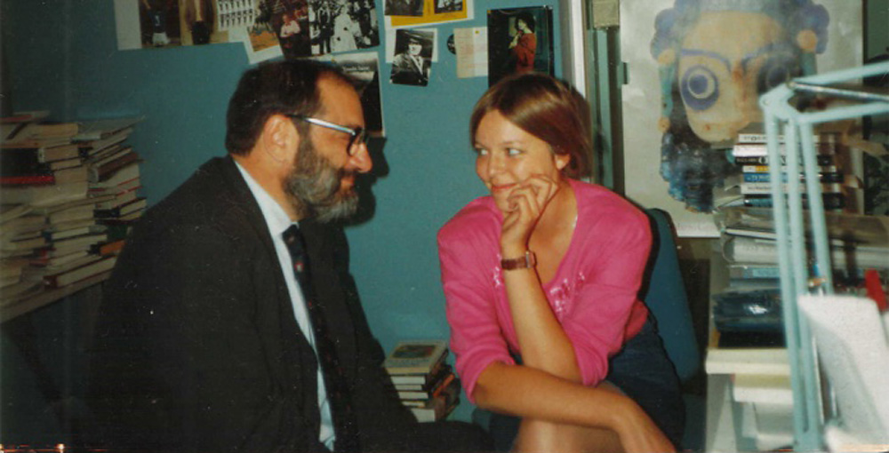 Umberto Eco and Elena Kostioukovitch. Source: Personal archive