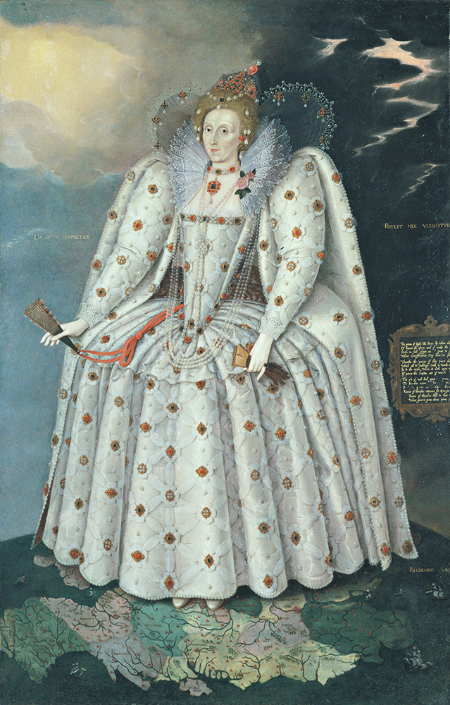Marcus Gheeraerts the Younger. Portrait of Elizabeth I (The Ditchley Portrait). Source: National Portrait Gallery