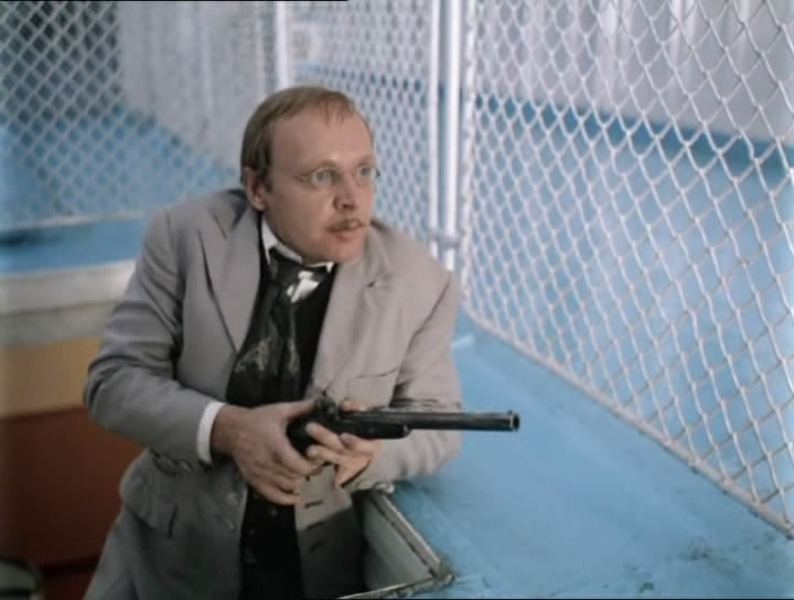 Oleg Myagkov as Yuli Karandyshev in Nikita Mikhalkov's 'Cruel Romance.' Source: kinopoisk.ru 