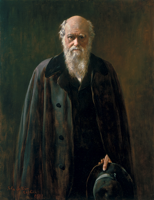 Charles Darwin copy by John Collier (1883, original 1881)