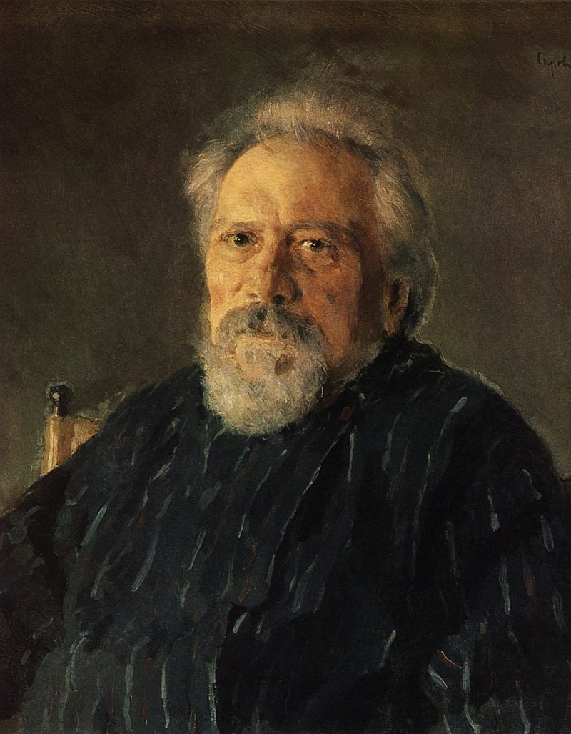 Nikolai Leskov. Portrait by Valentin Serov (1894). Source: Tretyakov Gallery