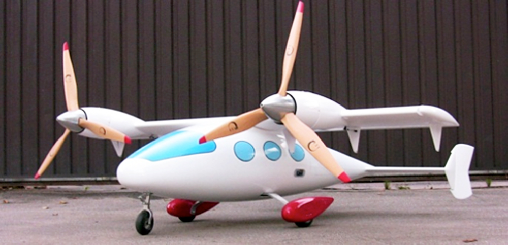 The first version of the flying taxi - SerVert CV5B. Source: Press photo