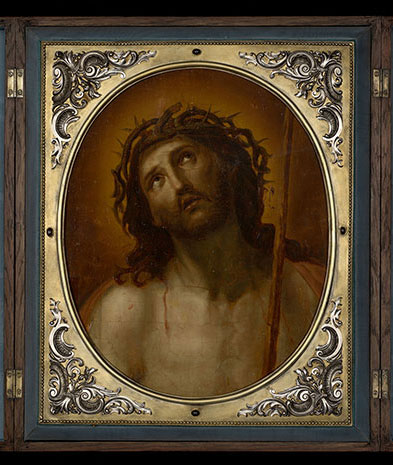 &#39An Imperial Image of Christ &#39Ecce Homo&#39 with Silver Gilt Oklad&#39 by Grachev 
