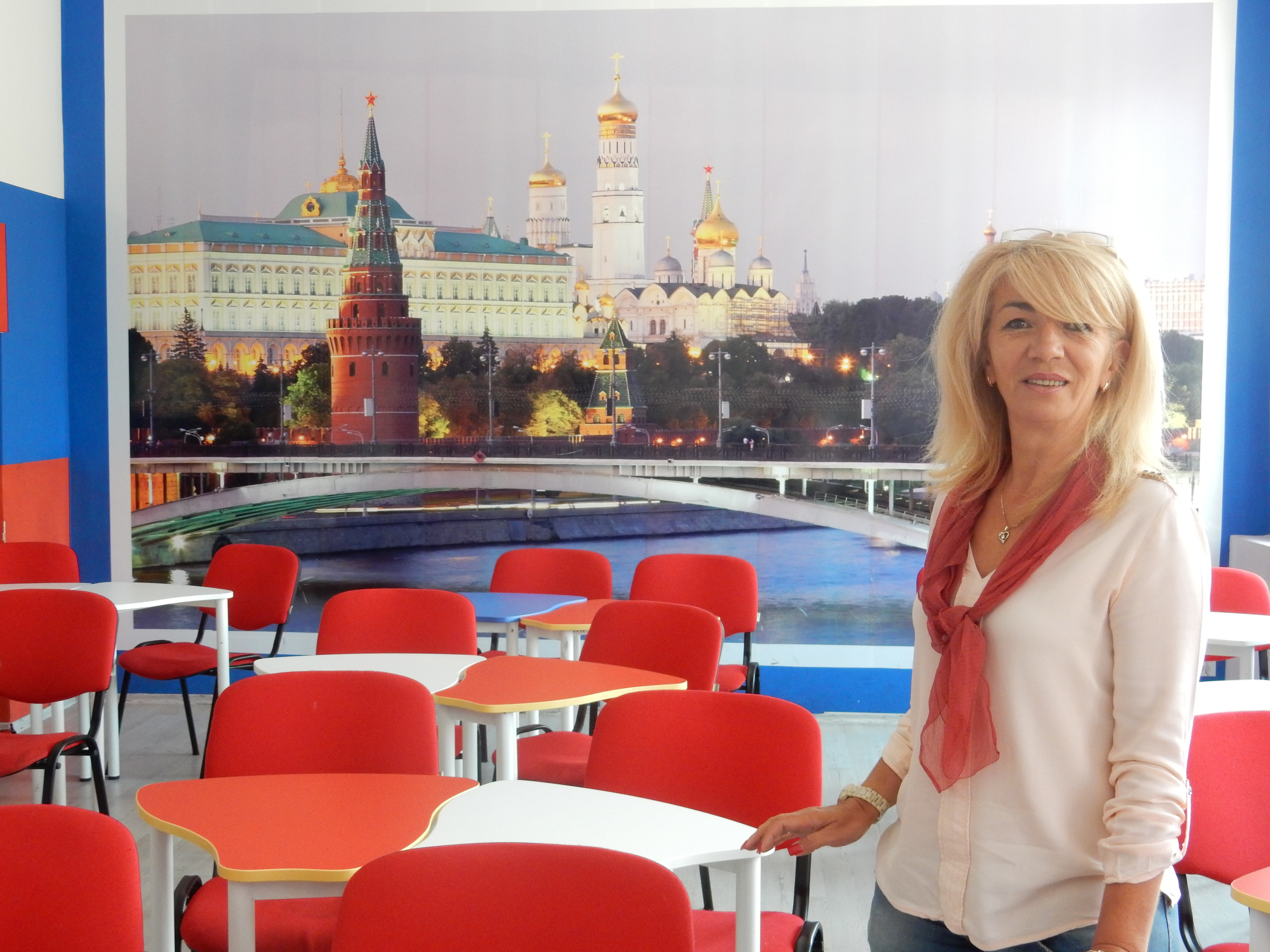 Кабинетът „Русия“, оборудван с финансовата подкрепа на Дома на Москва. Снимка: Галя Горанова