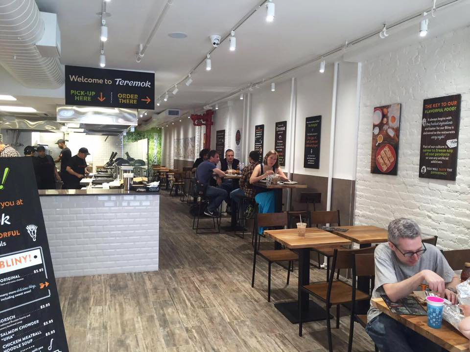 Russian fast casual chain Teremok opens its restaurant in New York. 