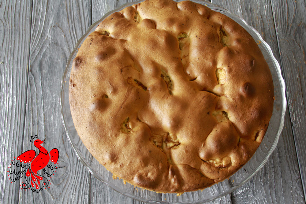 Russian Oven: Sharlotka apple pie