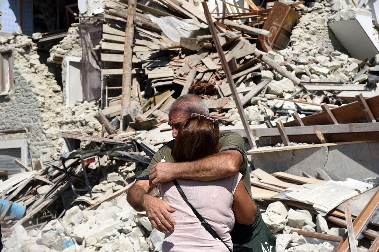 Fiori e amatriciana, la Russia vicina ai terremotati