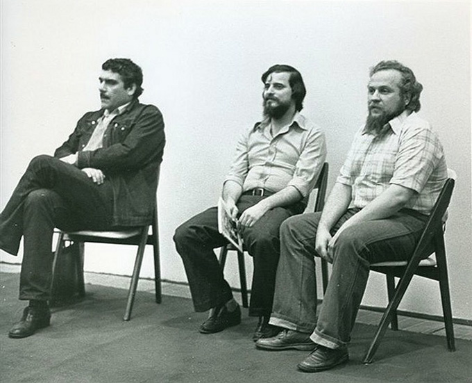 Pictures L-R: Sergei Dovlatov and his friends Alexander Genis and Pyotr Vail. Source: Archive photo