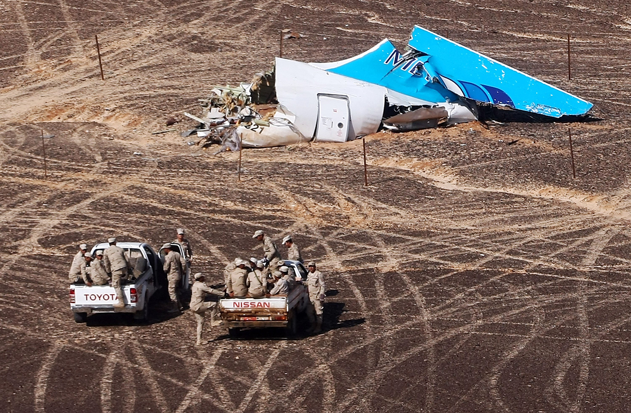 The Kogalymavia Airbus A321 crashed over the Sinai Peninsula early on Oct. 31, 2015. / Source: AP