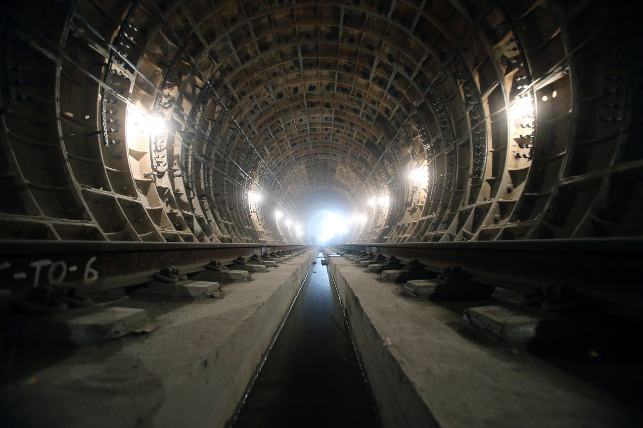 モスクワ地下鉄のトンネル＝ヴィタリー・ベロウソフ/ロシア通信