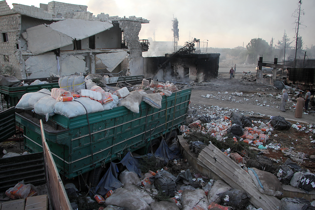Dopo il bombardimento. Fonte: AFP/East News
