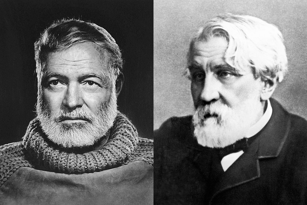 Ernest Hemingway and Ivan Turgenev. Source: Open sources; TASS