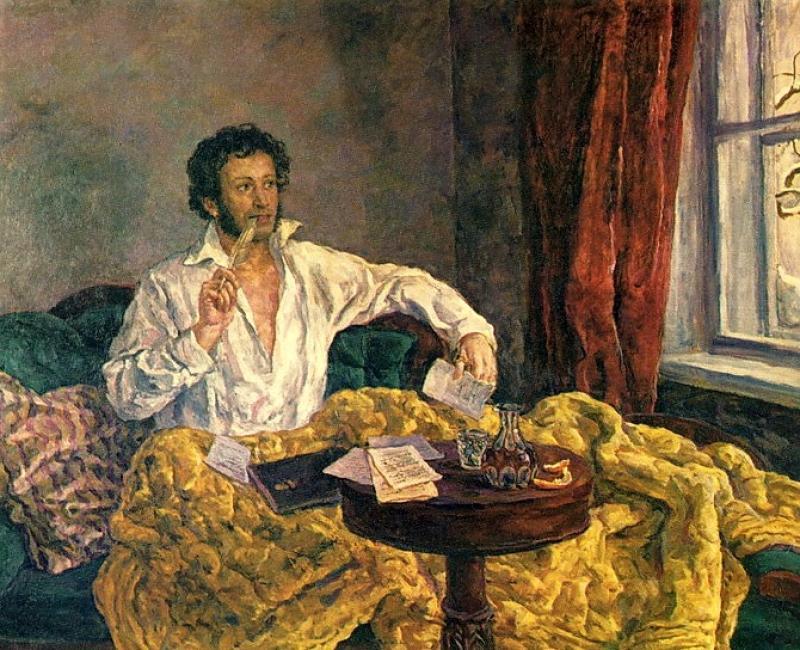 Pushkin at Mikhailovskoye\n