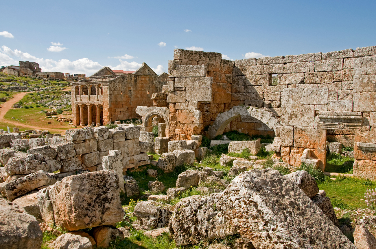 &nbsp;Ruine du village de Serjilla, Syrie.n