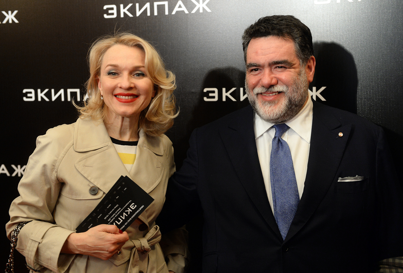 Mikhaïl Kousnirovitch et Ekaterina Moïsseeva. Crédit : Grigoriy Sisoev / RIA Novosti