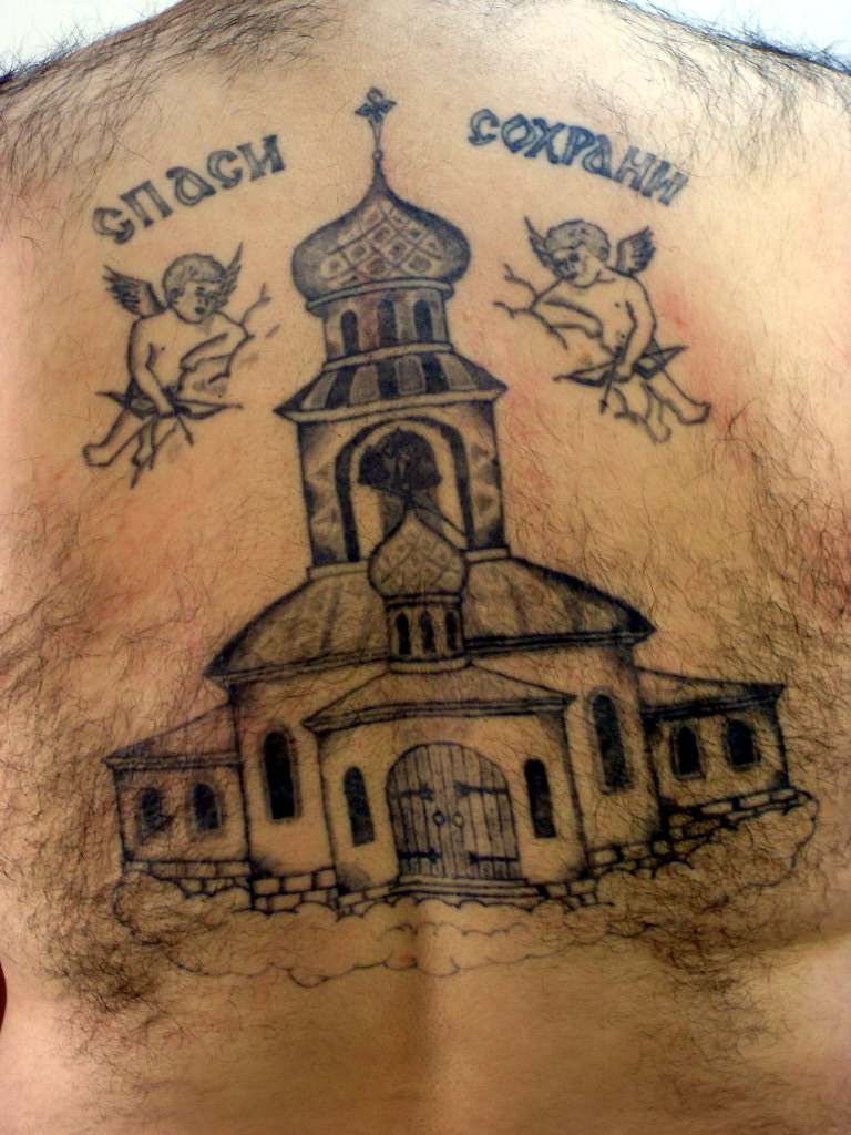 Pictures of criminal tattoo Bullen took in Russia