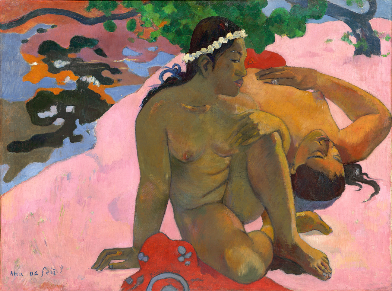 Paul Gauguin, Aha o&eacute; feii (Are You Jealous? ?), 1892.\n