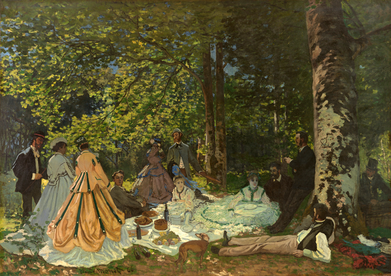 Claude Monet, The Luncheon on the Grass, 1866.\n