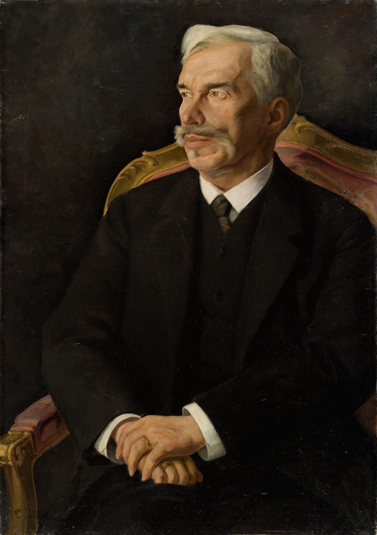 A portrait of Sergei Shchukin by Dmitry Melnikov. 1914 / Source: Pushkin Museum