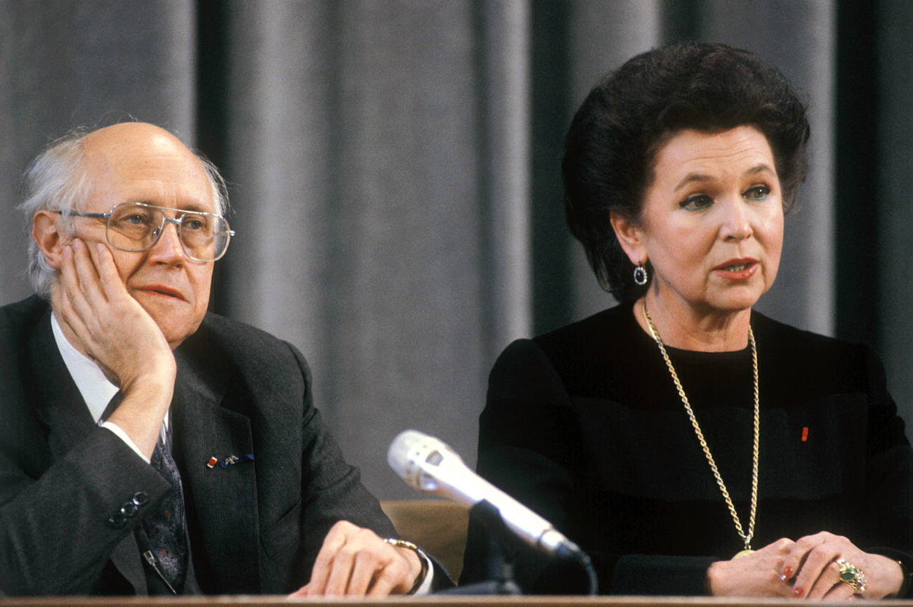 Galina Vichnevskaïa et Mstislav Rostropovitch, 1990. Crédit : Vladimir Vyatkine / RIA Novosti
