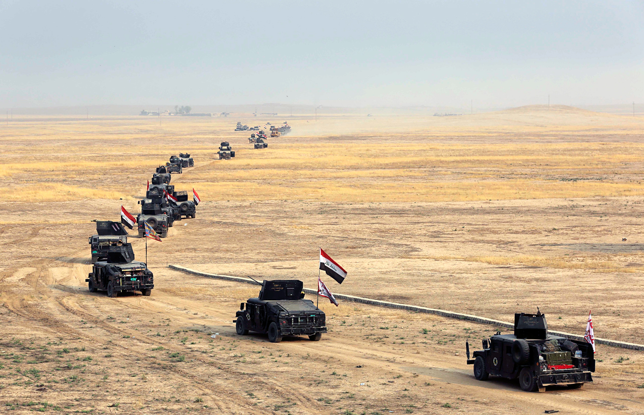 Fuerzas iraquíes se preparan para atacar al Estado Islámico. Fuente: AP.