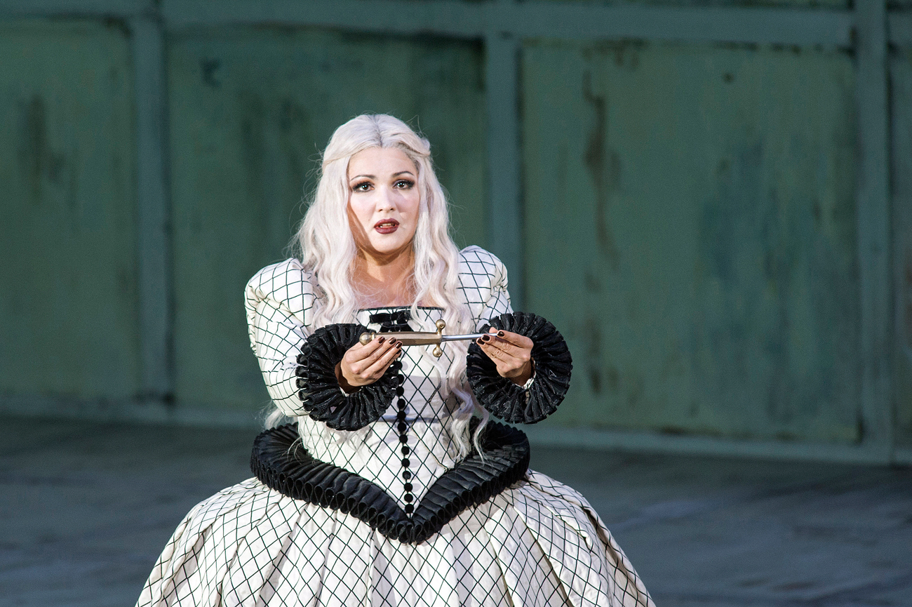 Rehearsal of the Opera 'Il trovatore' by Giuseppe Verdi, performance of the German State Opera in the Schiller Theatre in Berlin, Anna Netrebko as Leonora. Source: Getty Images