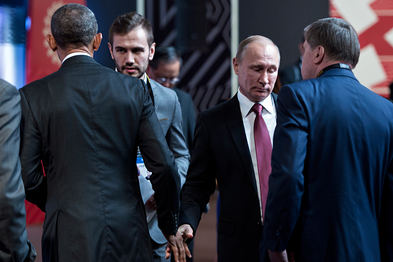 Le dernier entretien Poutine-Obama. Crédit : AFP / East News
