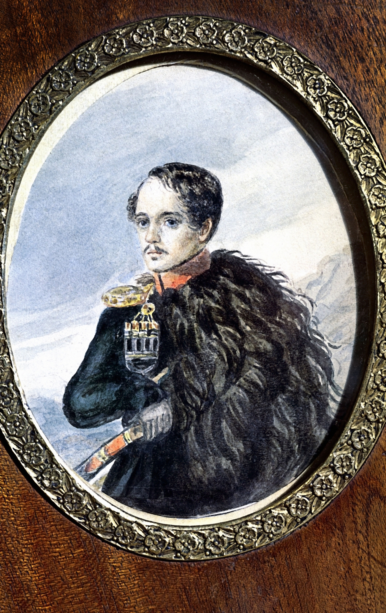 Mikhail Lermontov, self-portrait, 1847 from the collection of the State Literary Museum, Moscow. Source: RIA Novosti