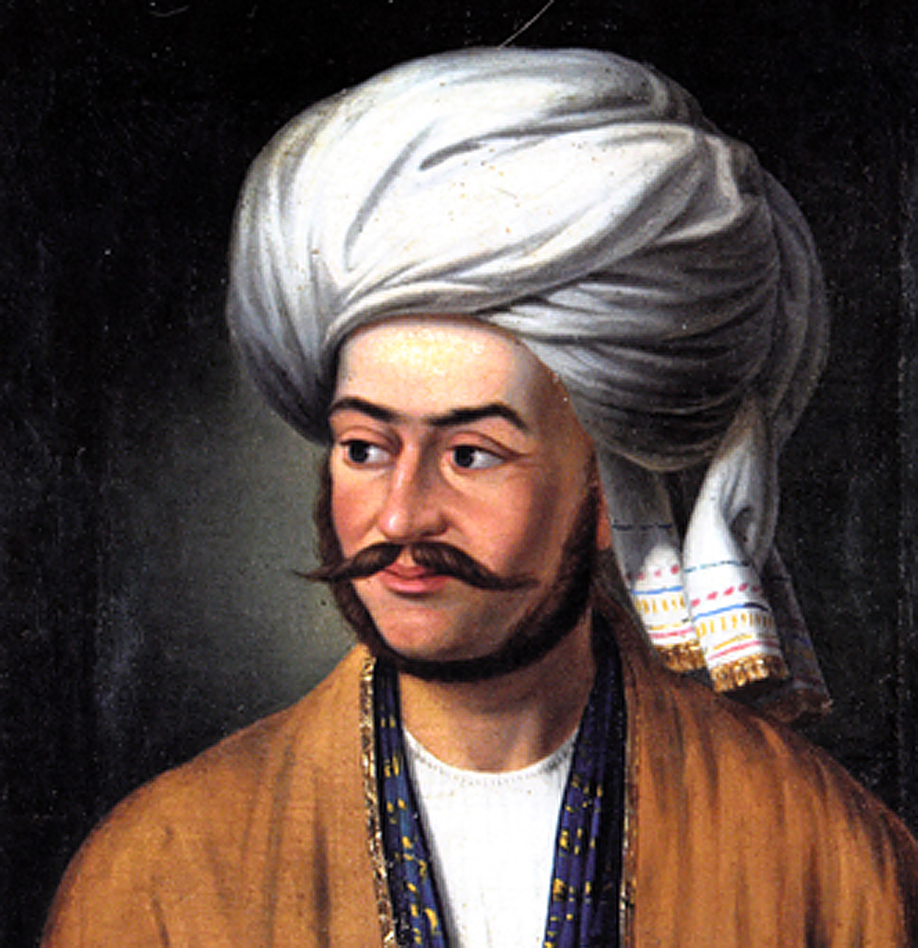 A portrait of Ivan (Jan) Vitkevich dressed in traditional Central Asian attire.  Source: wikipedia.org