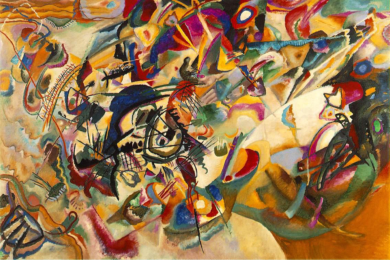 Composizione VII di Vasilij Kandinskij, 1913. Fonte: archivio