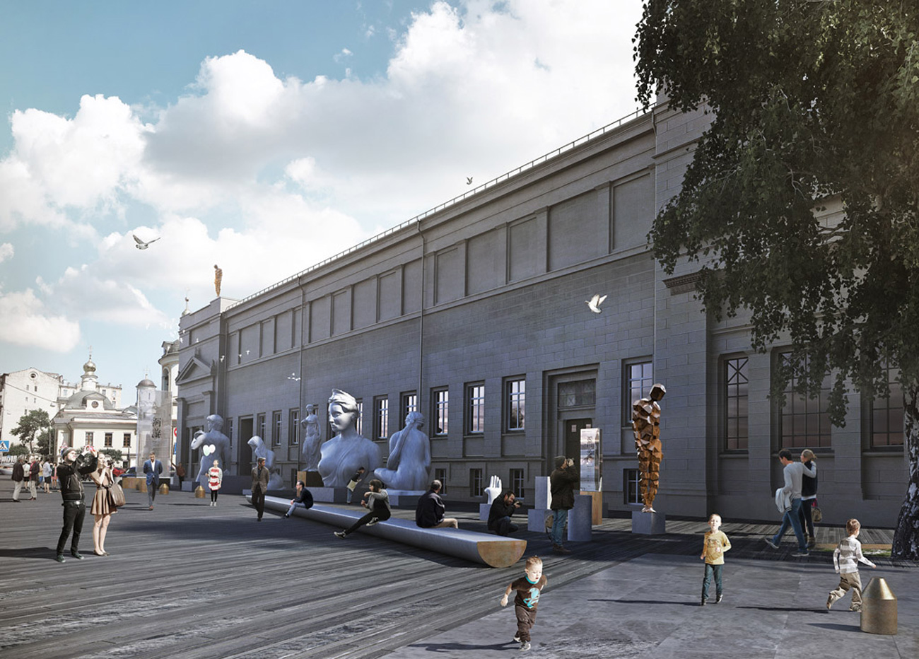 As a result of the Museum Town project, the square footage of the Pushkin Museum will more than double — from 490,000 square feet to more than a million. Source: Architectural bureau "Project Meganom"