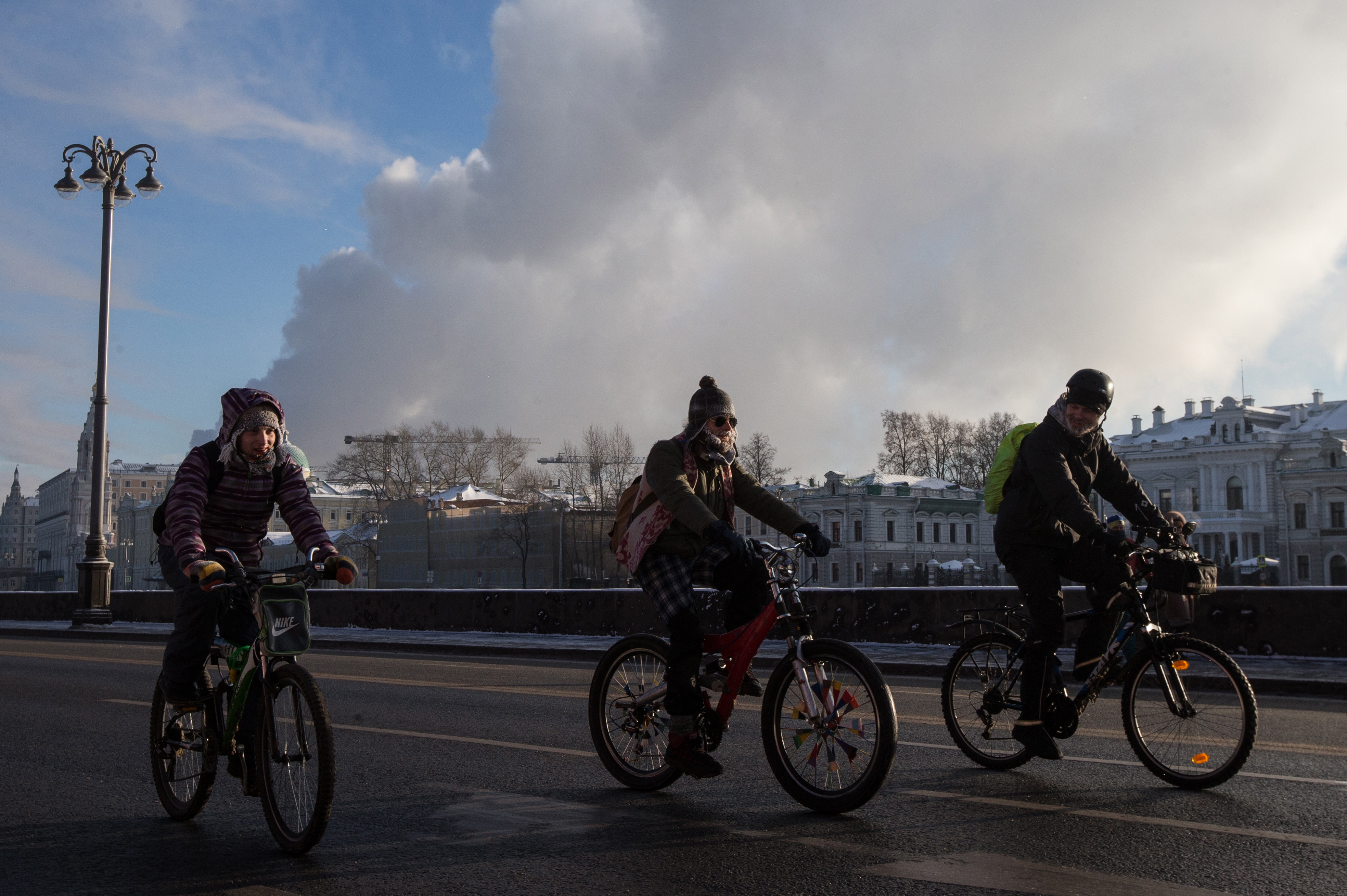 第2回「冬季モスクワ自転車パレード」\n