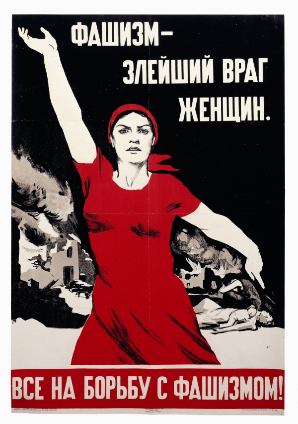 Nina Vatolina Fascism – The most evil enemy of women;1941 Tate / Image courtesy the David King Collection.