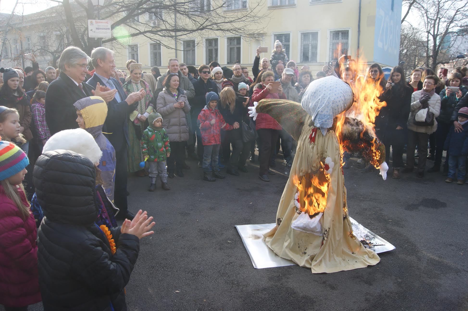 Празнуване на руския празник Масленица в София. Снимка: Пламен Сибирски