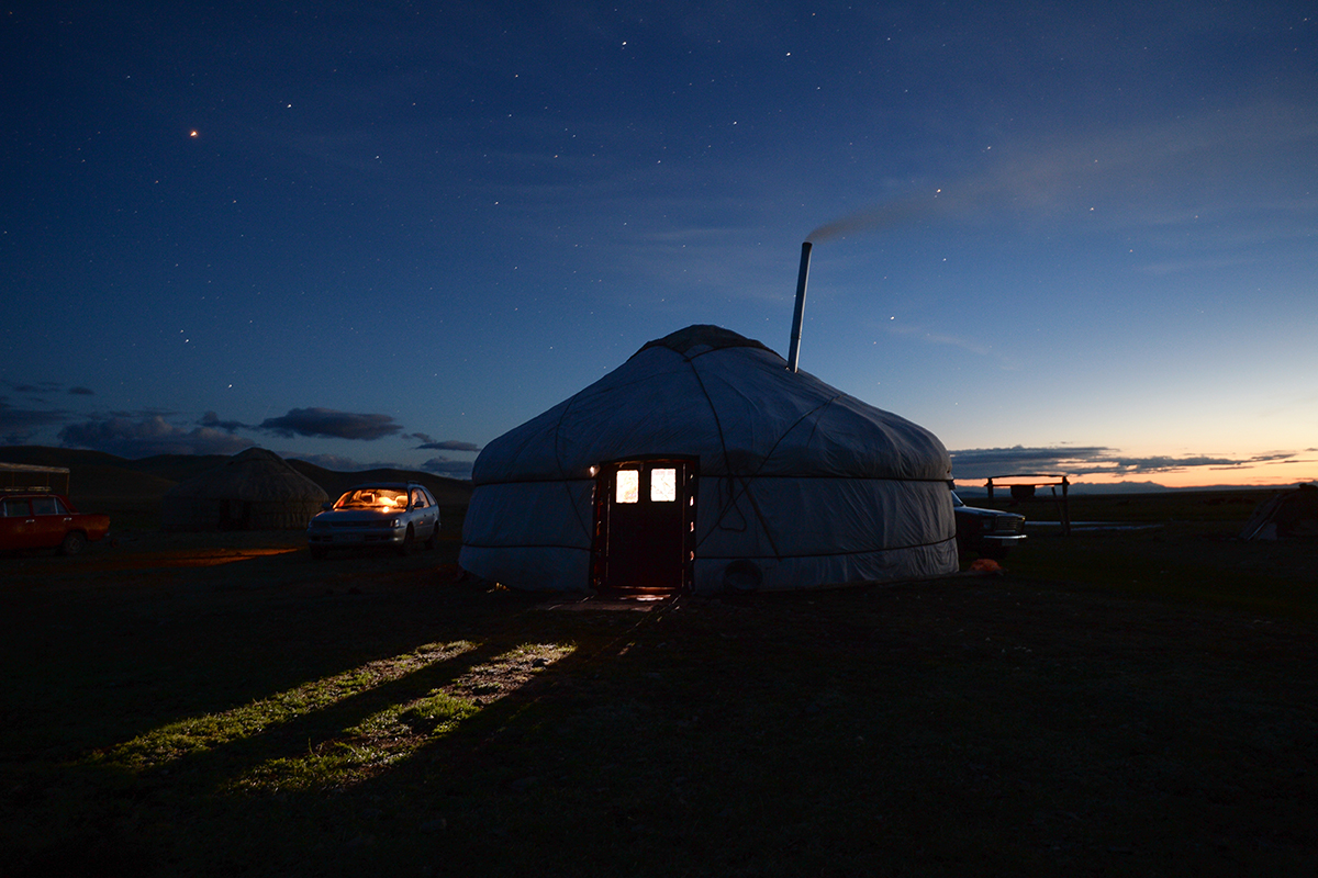 Yurta de nómadas en Altái. Fuente: RIA Novosti/Alexander Kryazhev