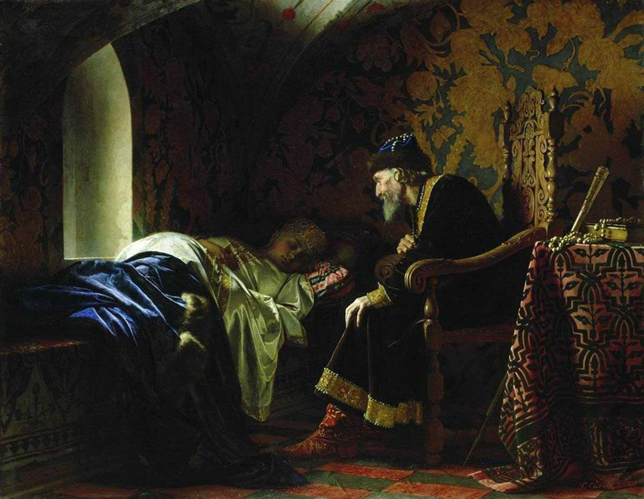 Ivan the Terrible and Vasilisa Lelentyeva, by Grigory Sedov. Source: State Russian Museum