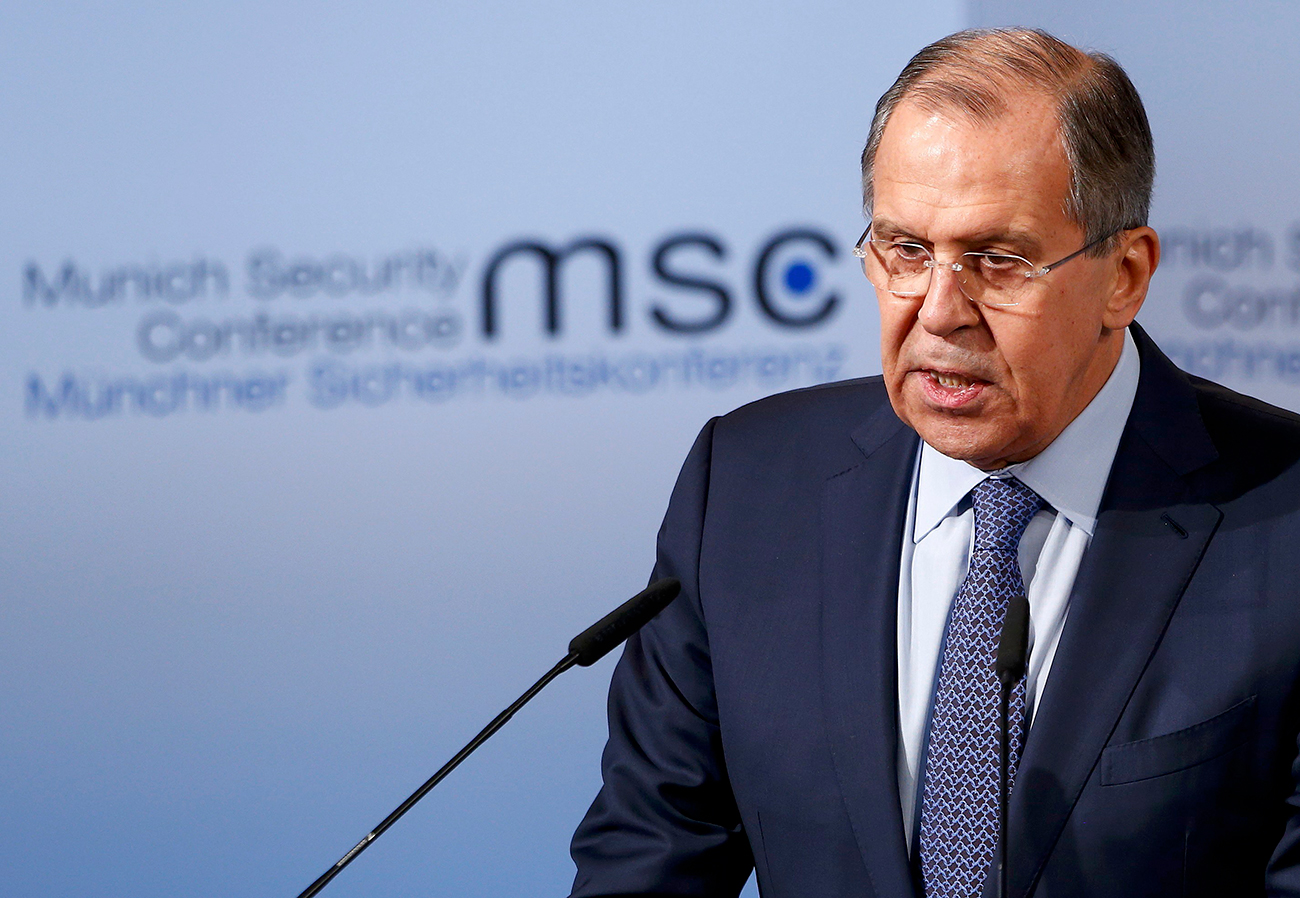 Russia's Foreign Minister Sergey Lavrov delivers his speech during the 53rd Munich Security Conference, Feb. 18, 2017 / Photo: Reuters