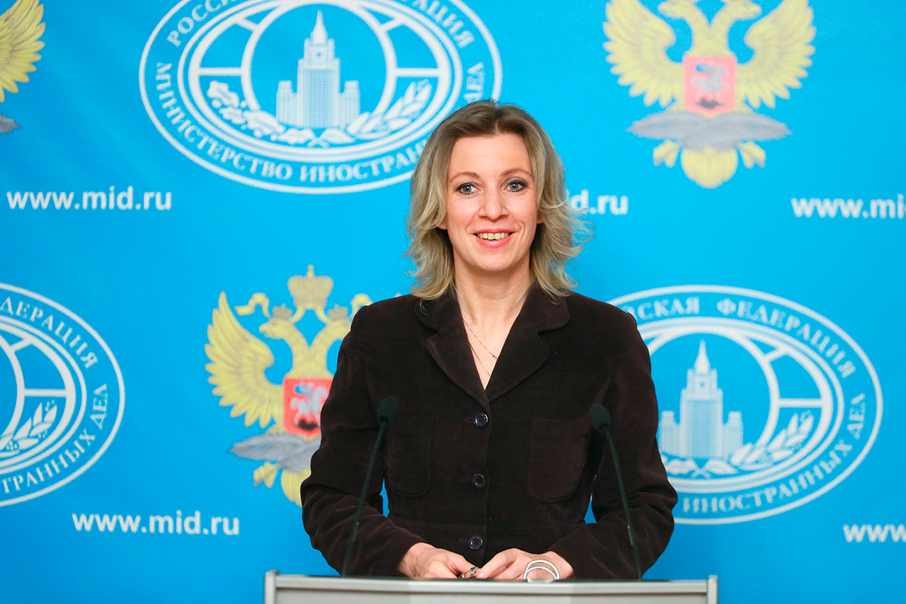 Maria Zakharova. Crédit : Anton Denisov / RIA Novosti