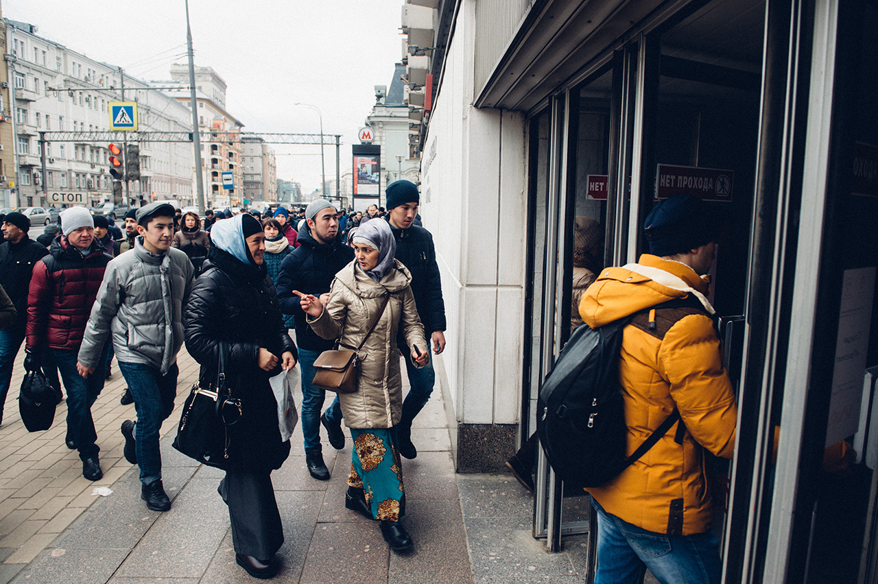 Da viele Terroranschläge in der Moskauer Metro von Dschihadisten verübt wurden, ist das Verhältnis zu Muslimen in der russischen Hauptstadt angespannt. / Anton Belitskiy