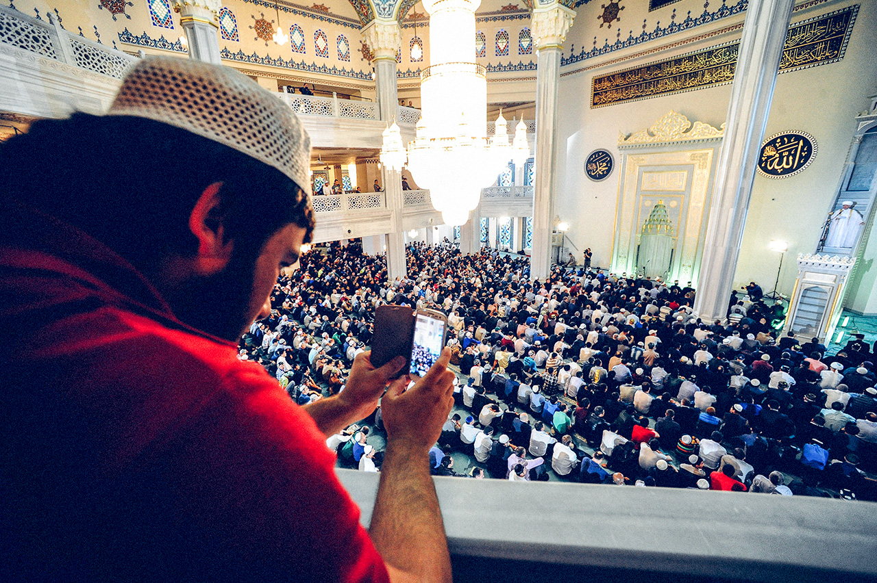 Die Moskauer Kathedralmoschee wurde 2007 bis 2015 neu gebaut. Sie bietet Platz für bis zu 10 000 Besucher. / Anton Belitskiy