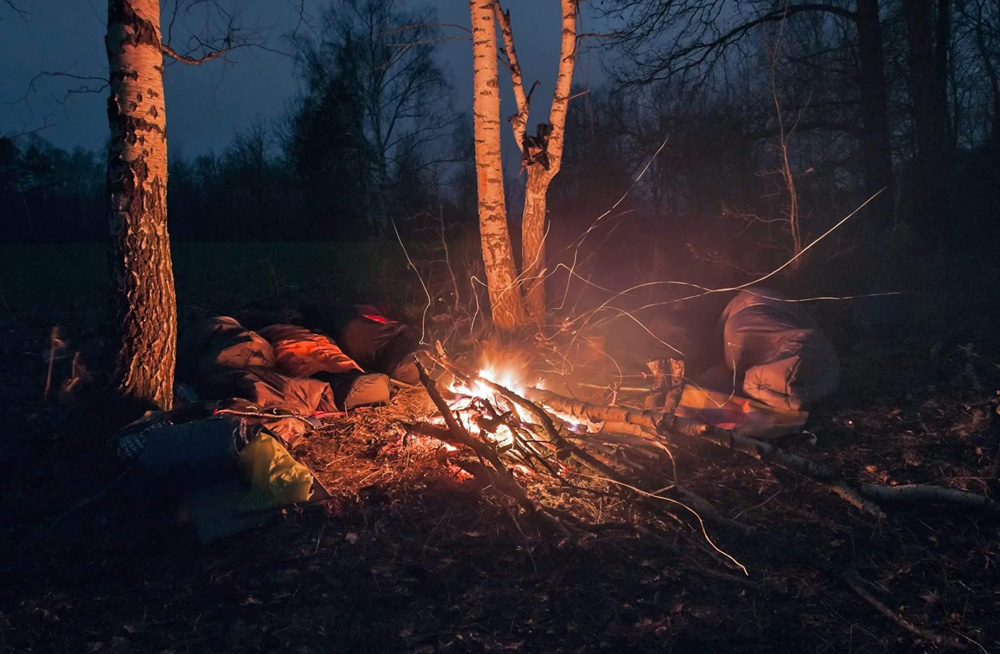 Spending a night in the wild is a part of the survival course. Photo courtesy: Dmitri Aleshkin