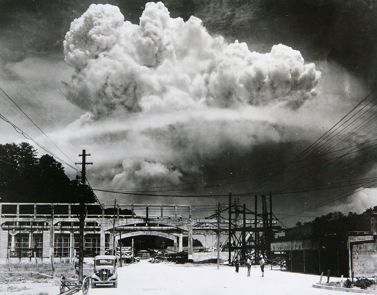 Nuklearna gljivu bombe bačene na Nagasaki s udaljenosti od 9,6 km. 9. kolovoza 1945. / Izvor: Getty Images