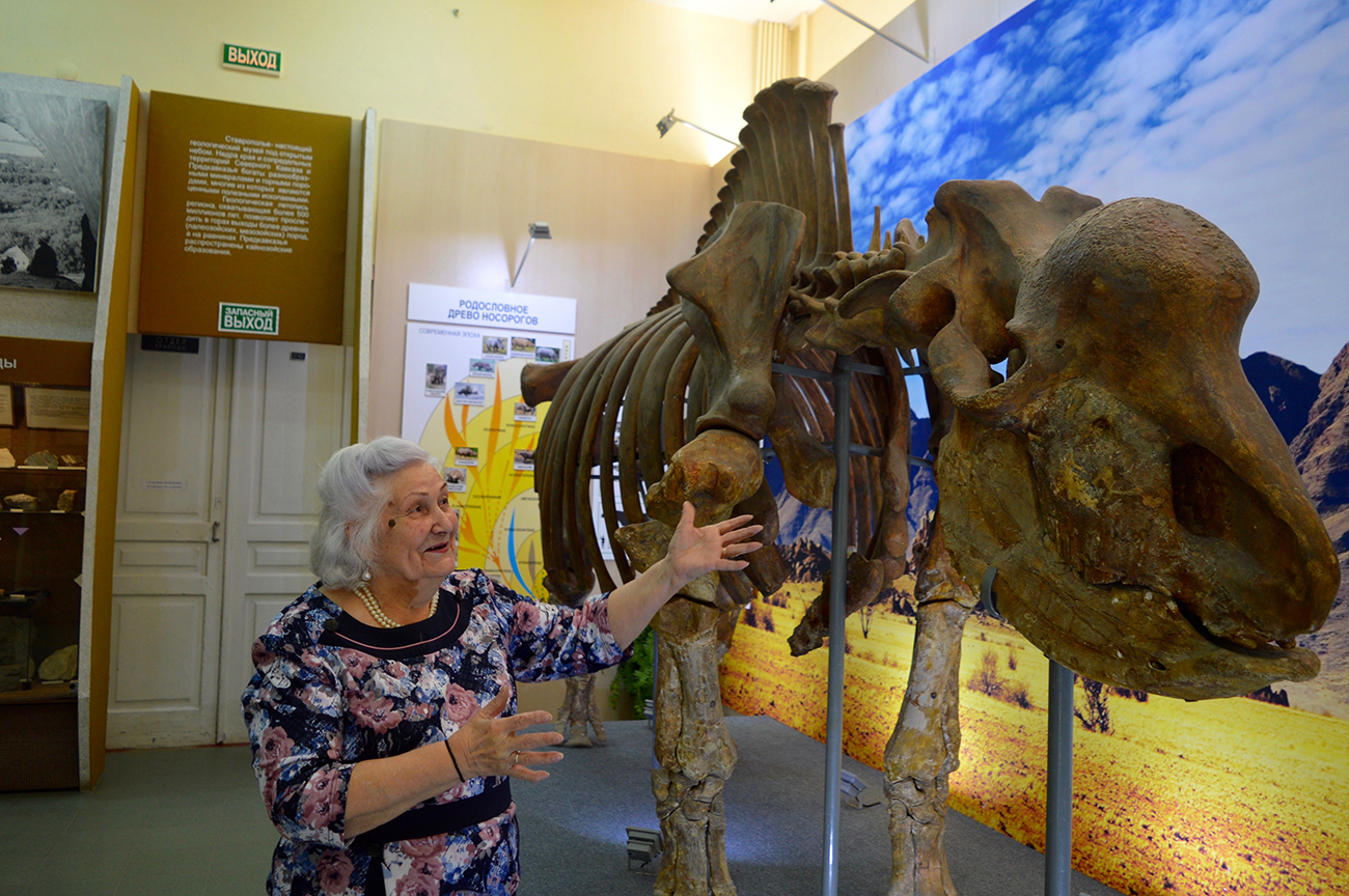 “God disfigured the turtle, but with the elasmotherium, he really went to town,” Anna says. “The animal was huge, but fairly dumb: Its small brain had a hard time controlling its monstrous body.” / Photo: Ekaterina Filippovic