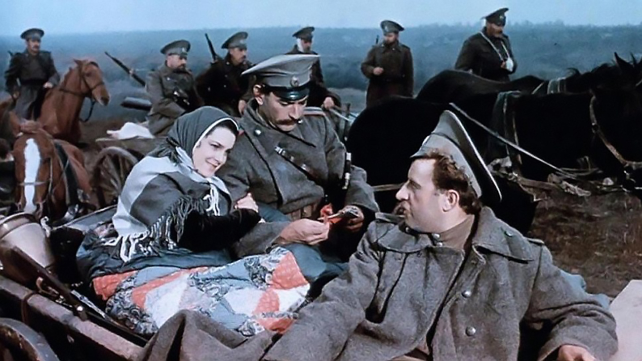 A screenshot from the Soviet movie 'And Quiet Flows the Don,' 1957. Source: kinopoisk.ru