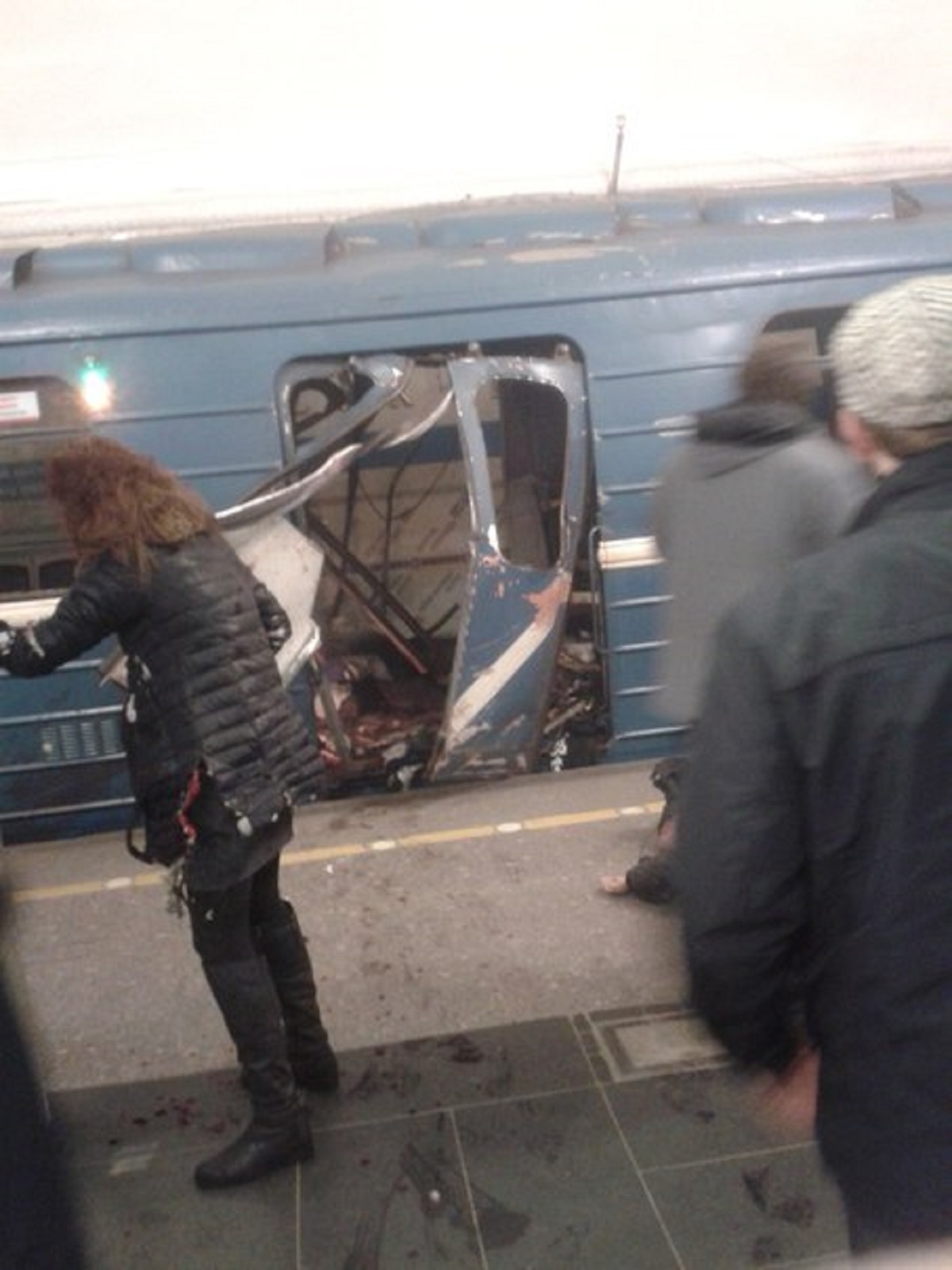 Eksplozija v Peterburškem metroju / Vir: vk.com/egorlappo 
