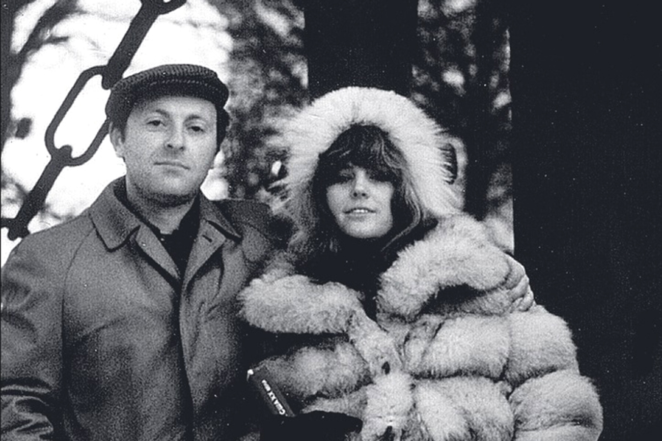 Joseph Brodsky and Ellendea Proffer in St. Petersburg, 1970. Picture taken by Carl Proffer.